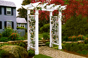Flat top pergola