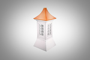 Castle cupola with copper roof