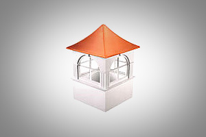 PVC cupola with copper roof