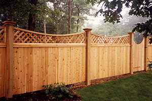 Long Island, NY fence company can create maintenance-free wood fencing and gates made from cedar, spruce in many different styles.